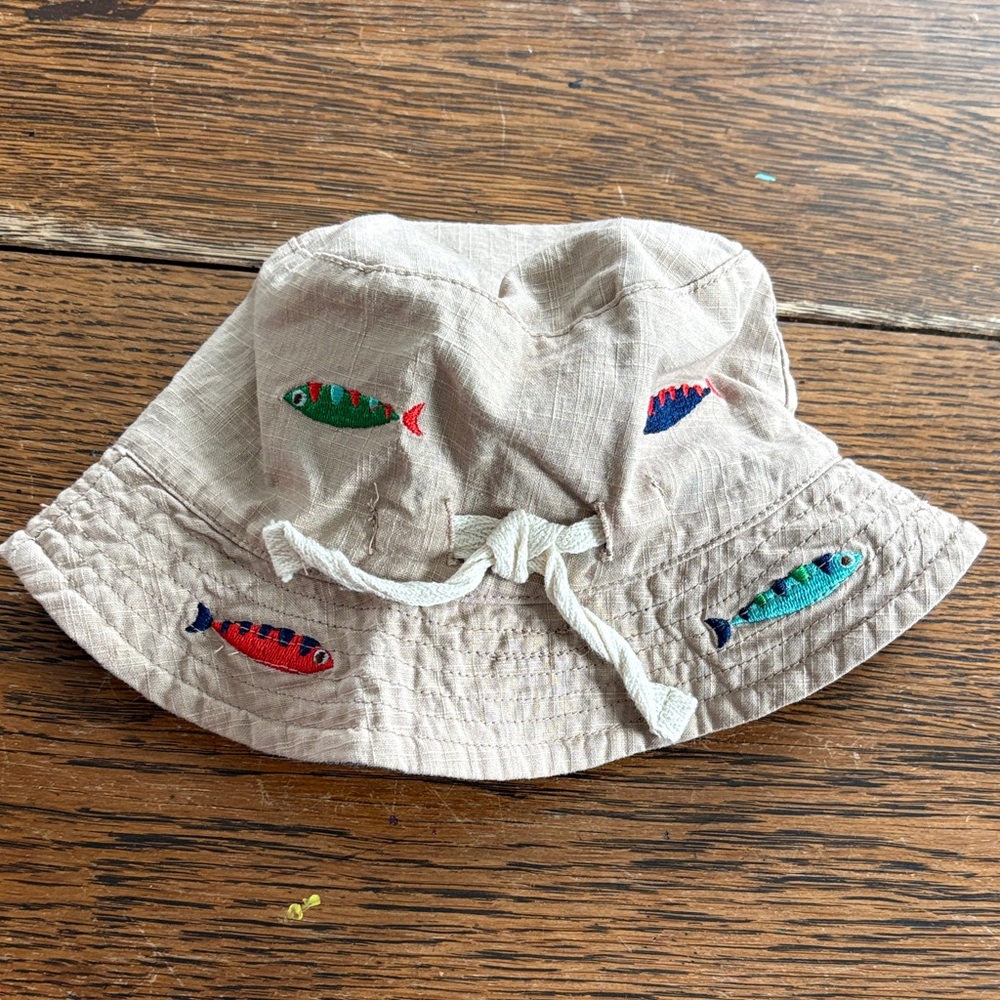 Mud pie fishing sun hat infant size